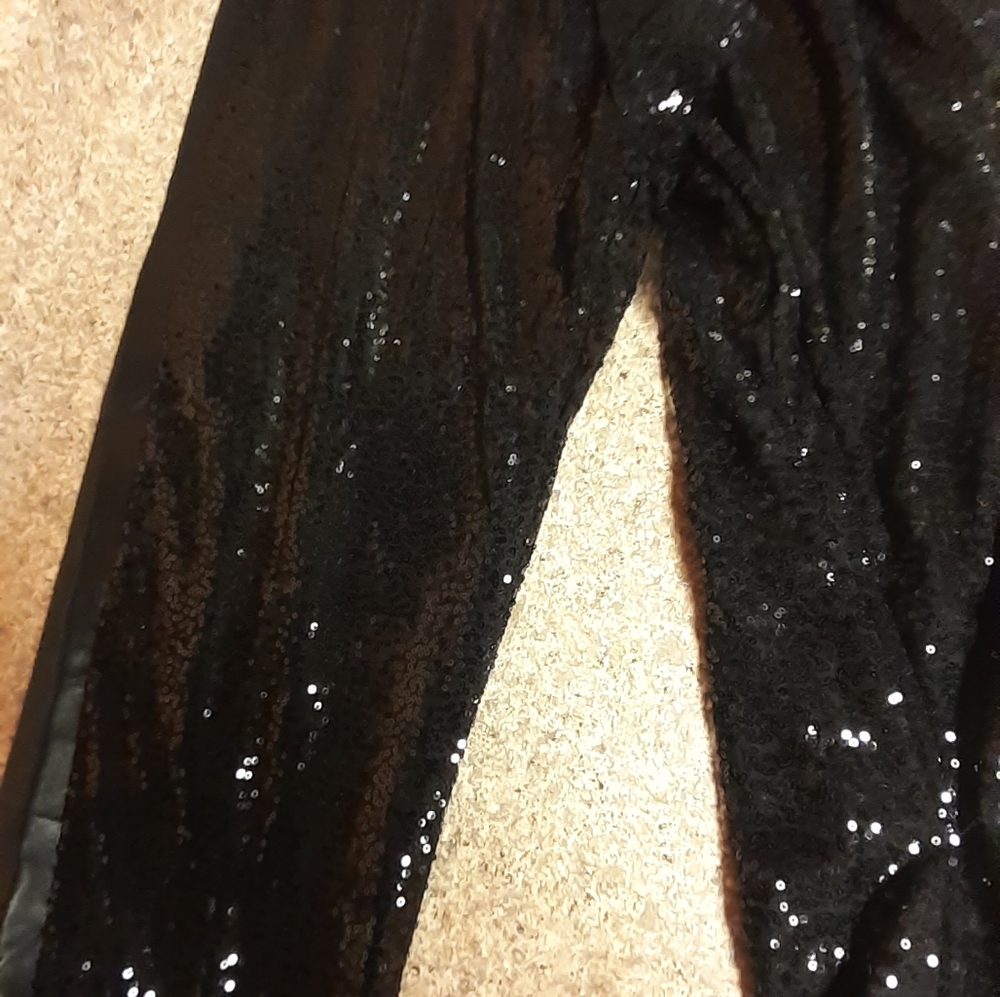 Black sequin joggers